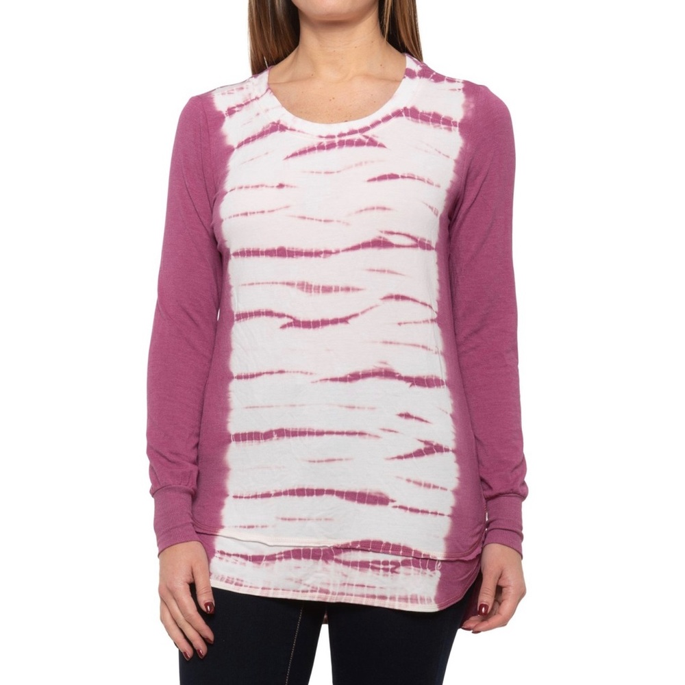 Dakini's high-low hem tie-dye shirt